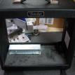Baffle out of the cabinet and another productive, I mean messy bench.